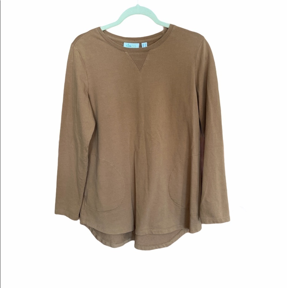Denim & Co. Active Long Sleeve Velour Tunic